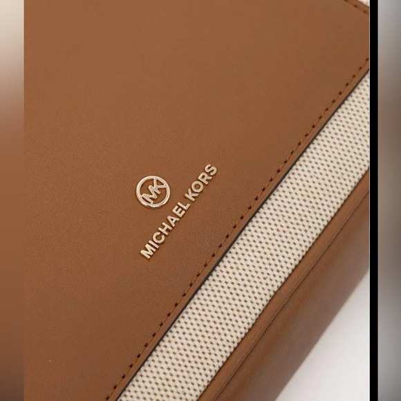 MICHAEL MICHAEL KORS Maeve logo-strap canvas and leather crossbody bag AUTHENTIC - Picture 4 of 15